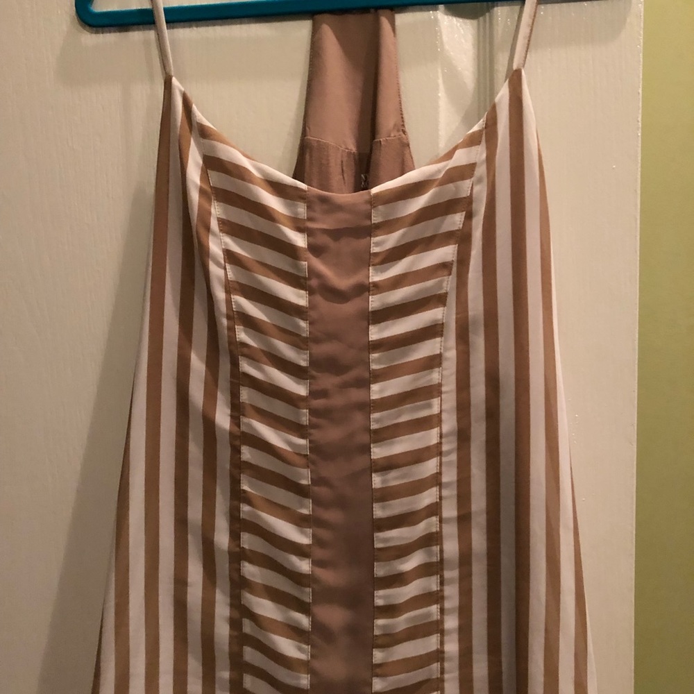 Summer 100% polyester and 100% rayon T back top